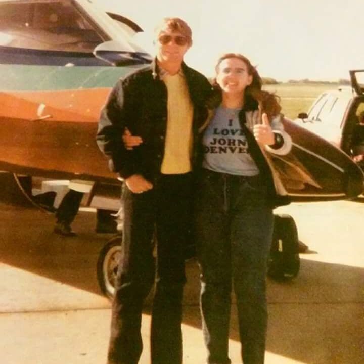 John Denver with Lisa Murphy, AKA 'The Singing Cowgirl'
